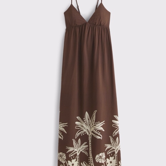 NWT Abercrombie Bra Free Maxi Dress - Picture 5 of 6